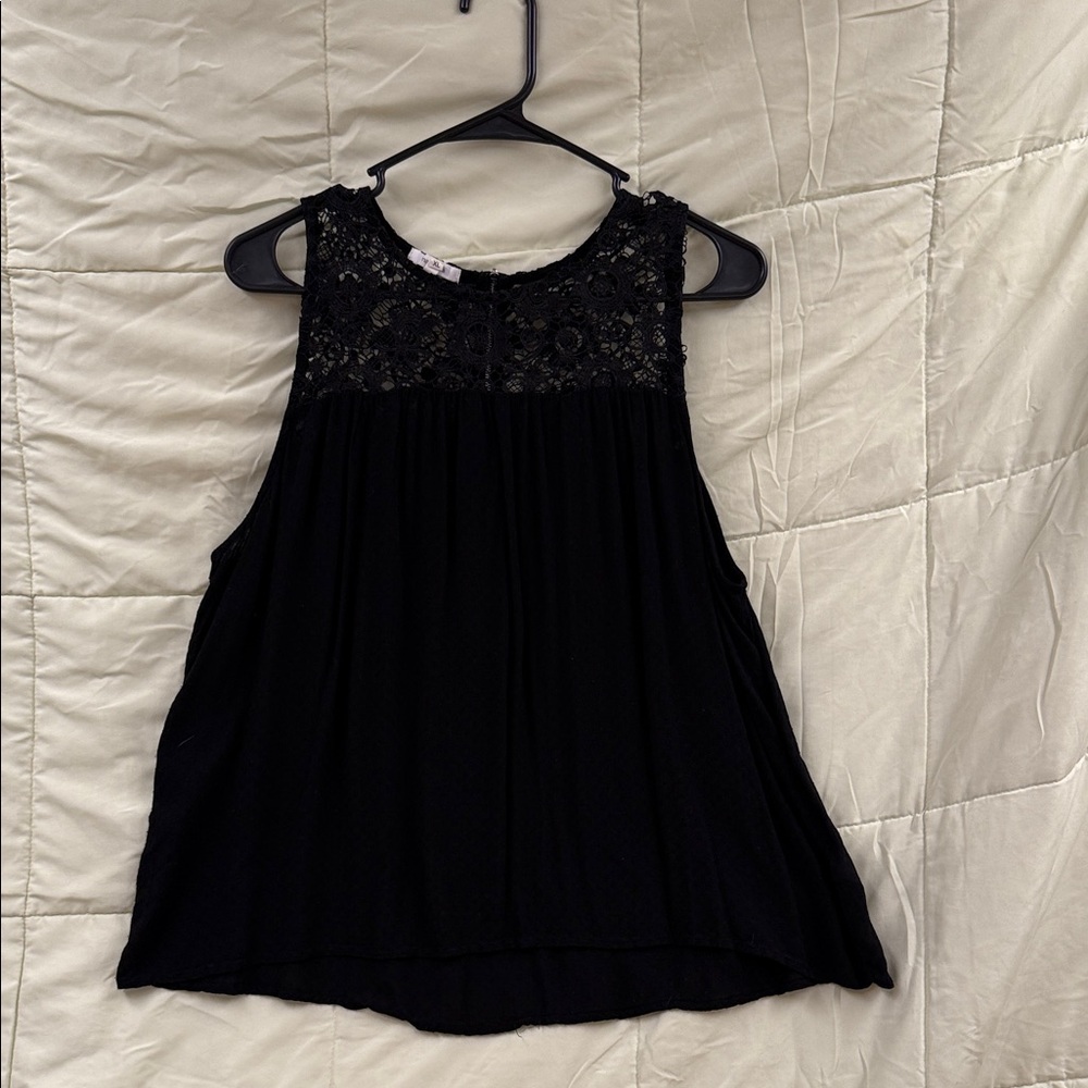 Maurices Black Lace Sleeveless Blouse
